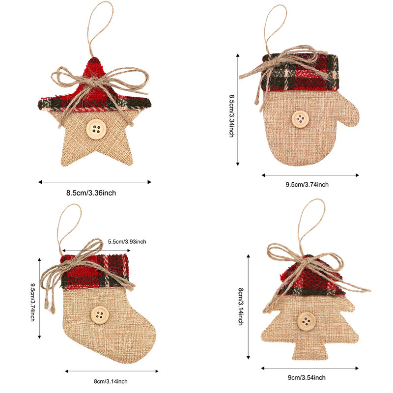 ของตกแต่งต้นคริสต์มาส 4 ชิ้น ข - Christmas Stocking Hanging บทวิจารณ์และราคา