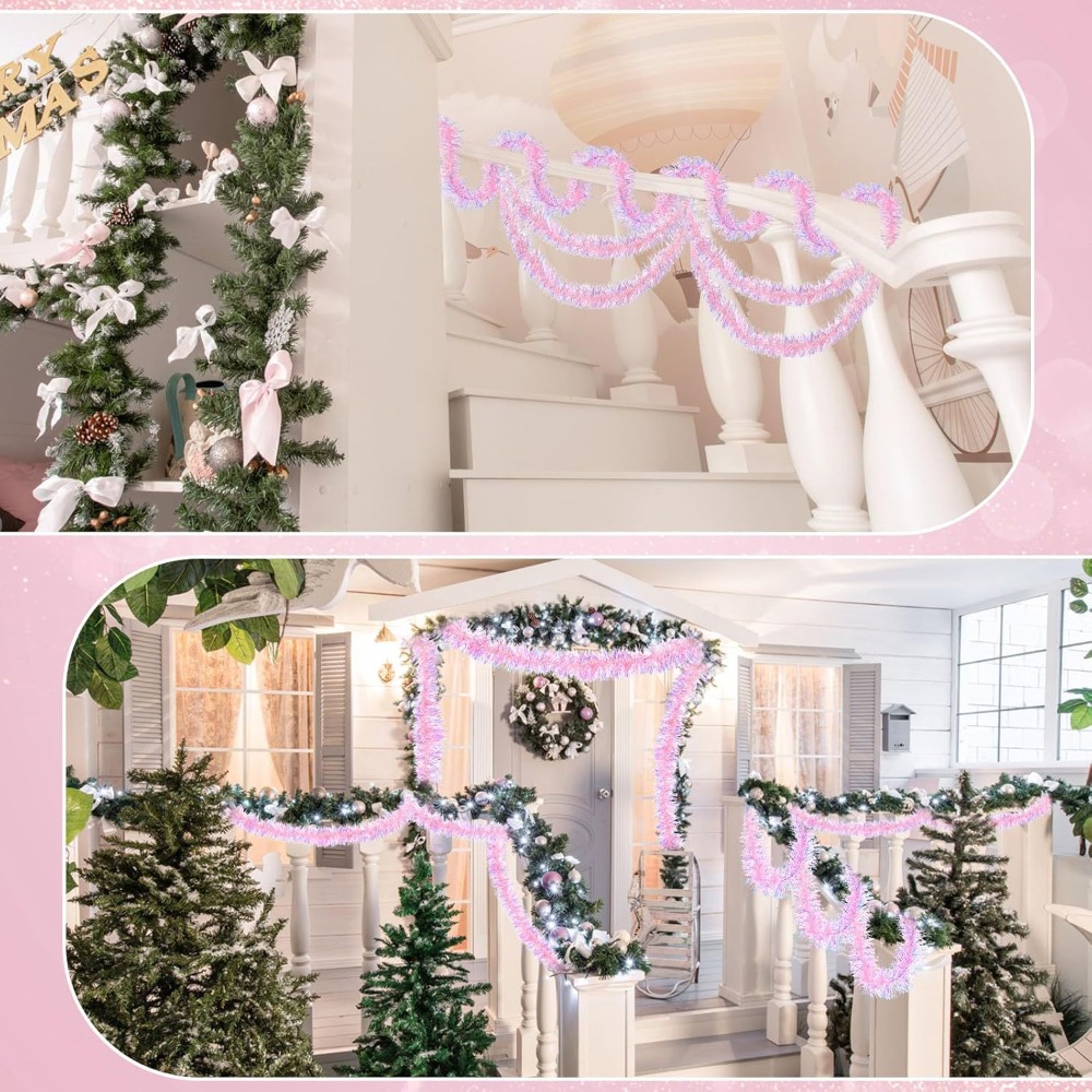 2M/9CM แถบตกแต่งคริสต์มาส แถบห - Tinsel Garland Decoration บทวิจารณ์และราคา