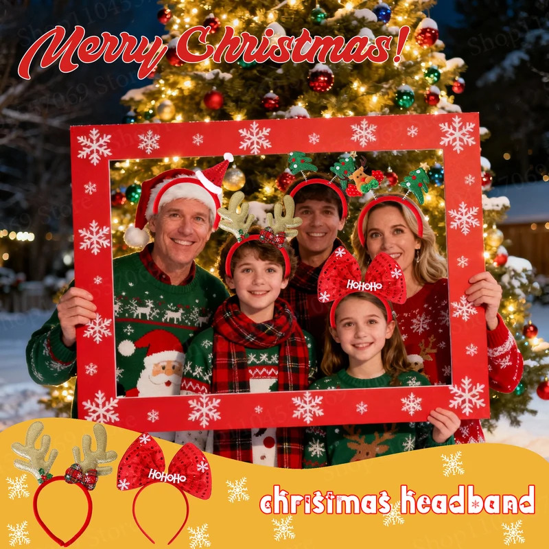 ที่คาดผมคริสต์มาส 12-120 ชิ้น  - Reindeer Antlers Headband บทวิจารณ์และราคา