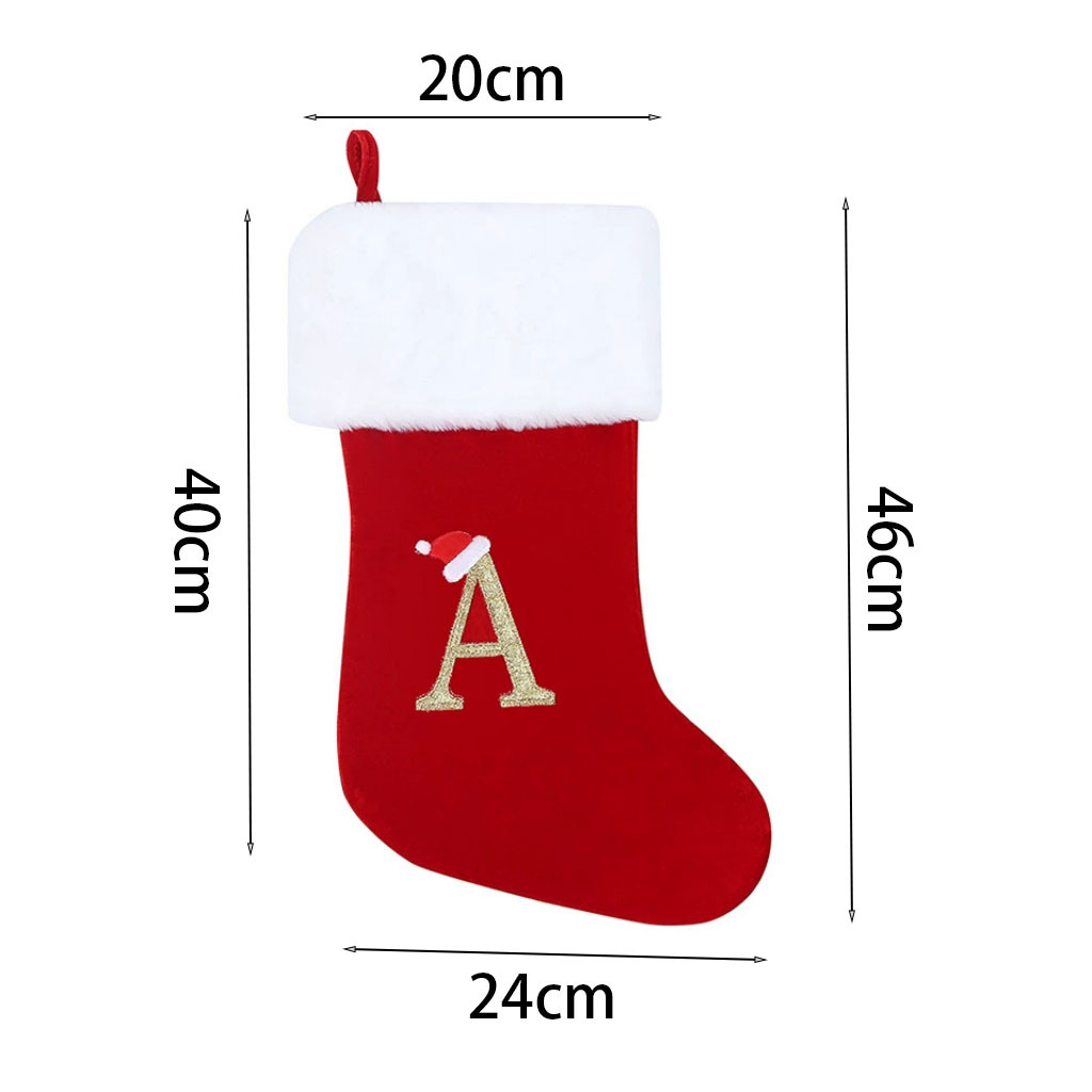 ถุงของขวัญคริสต์มาสลายตัวอักษร - Christmas Stocking Hanging บทวิจารณ์และราคา