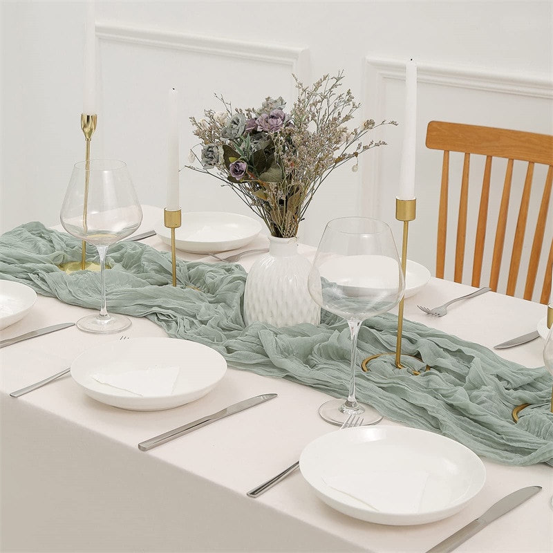 ผ้าโปร่งสำหรับงานเลี้ยงงานแต่ง - Christmas Table Runner บทวิจารณ์และราคา