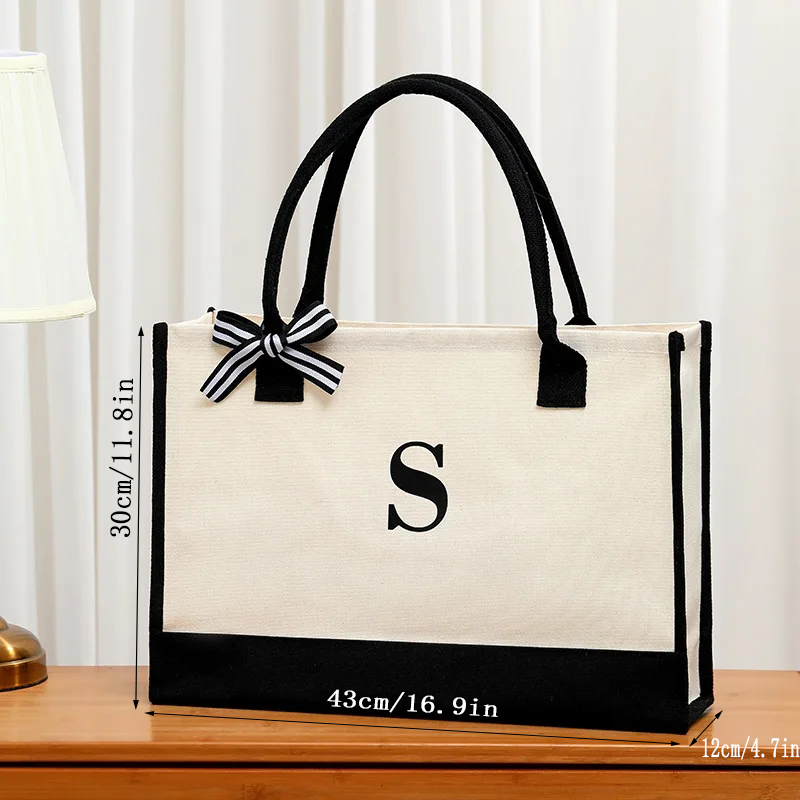 ผ้าใบเรียบง่าย Tote กระเป๋าผู้ - Ribbon Bow Gift บทวิจารณ์และราคา
