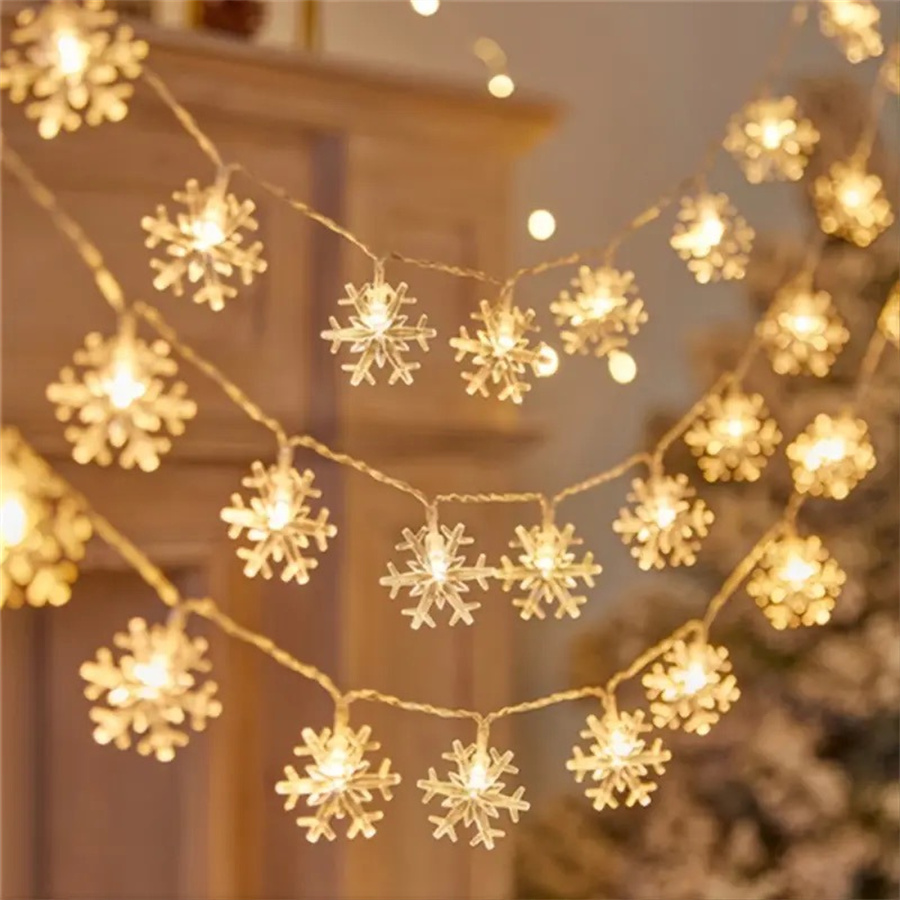 ไฟประดับตกแต่งรูปเกล็ดหิมะ LED - Led Fairy String Lights บทวิจารณ์และราคา
