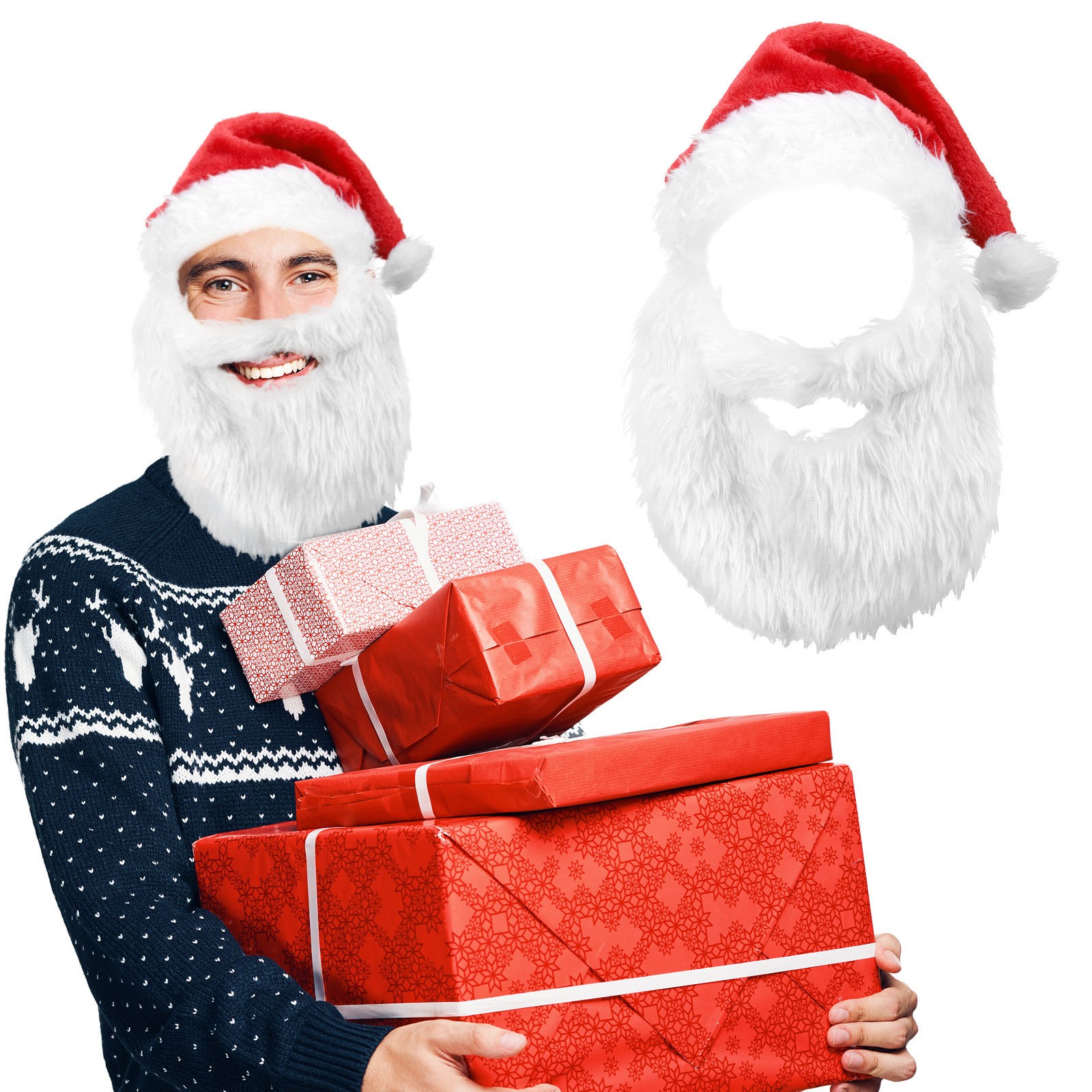 ใหม่ผู้ใหญ่ Ball Plush หมวกคริ - Santa Hat Plush บทวิจารณ์และราคา