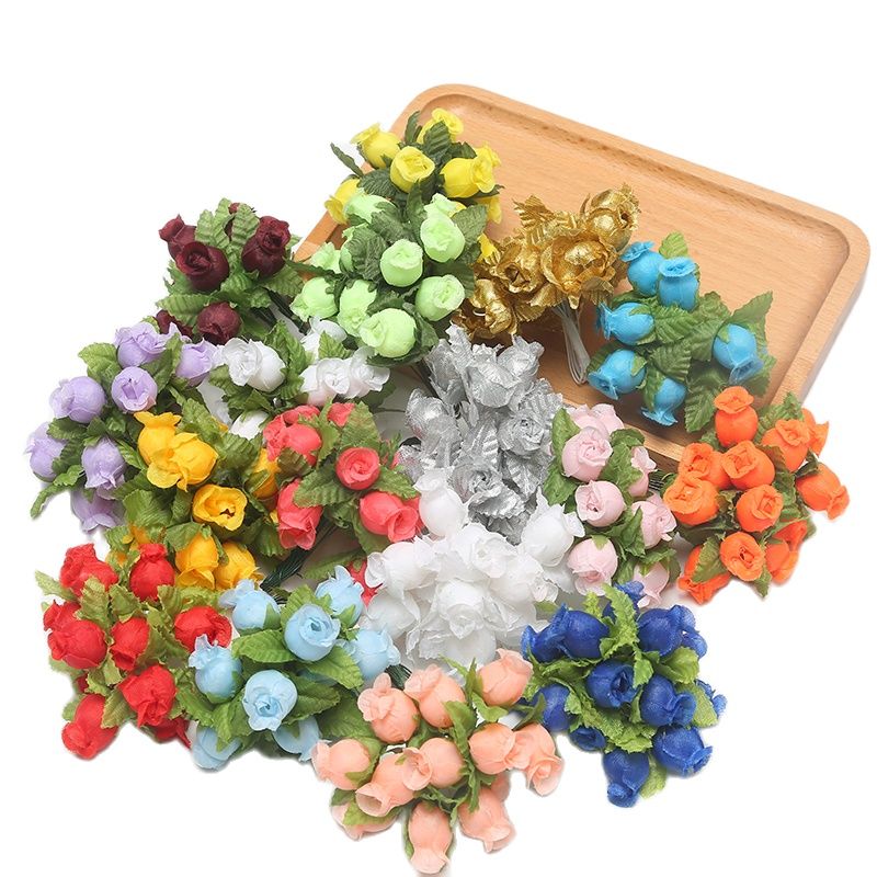 12/36/72/144PCS ดอกกุหลาบดอกไม - Christmas Wreath Fake บทวิจารณ์และราคา