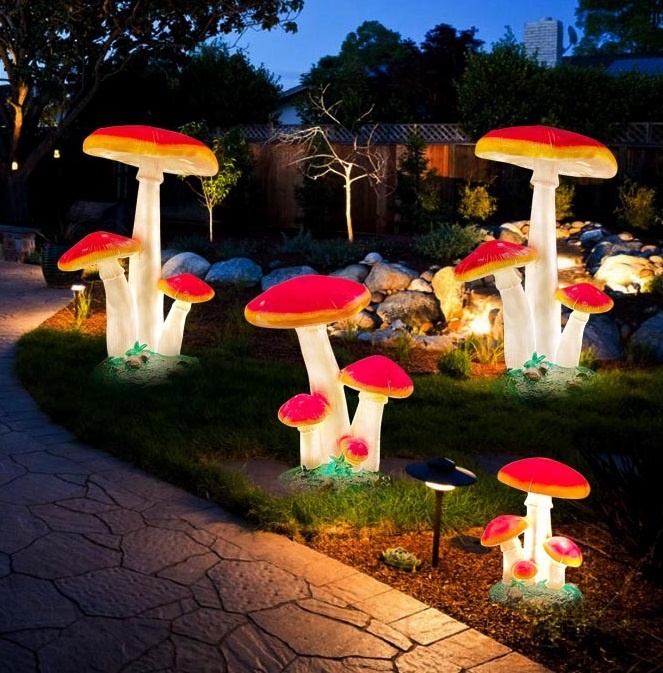 รูปปั้นเห็ดจำลองขนาดเท่าของจริ - Christmas Lights Outdoor บทวิจารณ์และราคา