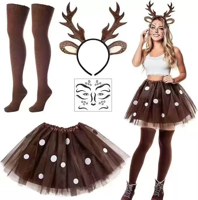 ชุดคอสตูมกวางเรนเดียร์ ที่คาดผ - Reindeer Antlers Headband บทวิจารณ์และราคา