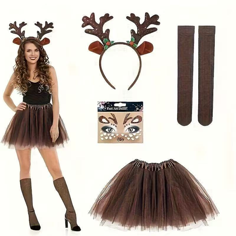 ชุดคอสตูมกวางเรนเดียร์ ที่คาดผ - Reindeer Antlers Headband บทวิจารณ์และราคา