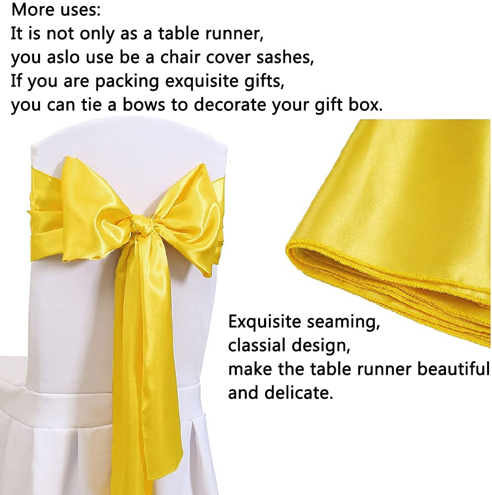 12X108นิ้วผ้าซาตินตารางรองชนะเ - Christmas Table Runner บทวิจารณ์และราคา