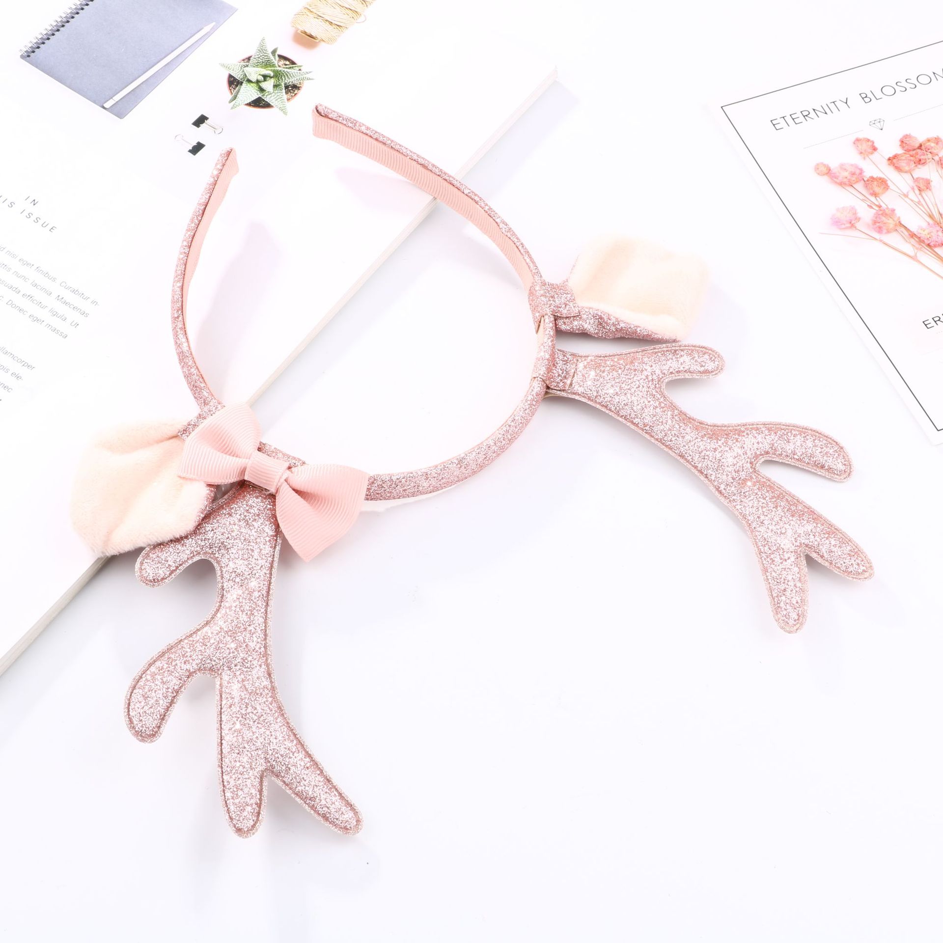 ที่คาดผมรูปเขากวางเรนเดียร์สีช - Reindeer Antlers Headband บทวิจารณ์และราคา