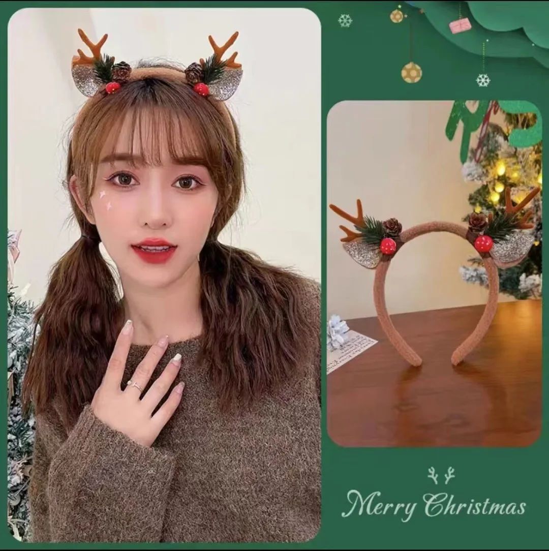 คริสต์มาสแถบคาดศีรษะ Reindeer  - Reindeer Antlers Headband บทวิจารณ์และราคา