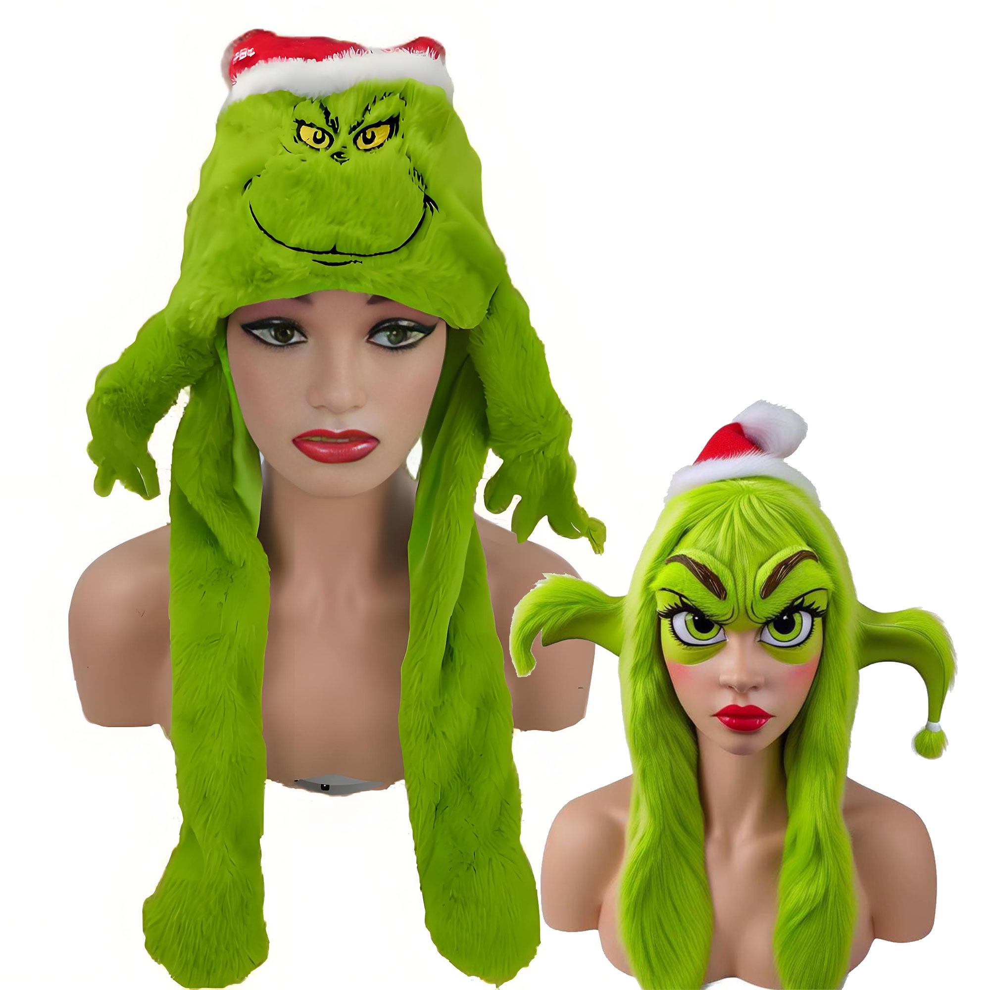 หมวกผ้าพลัฌลายกรินซีส์ พร้อมผ้ - Santa Hat Plush บทวิจารณ์และราคา