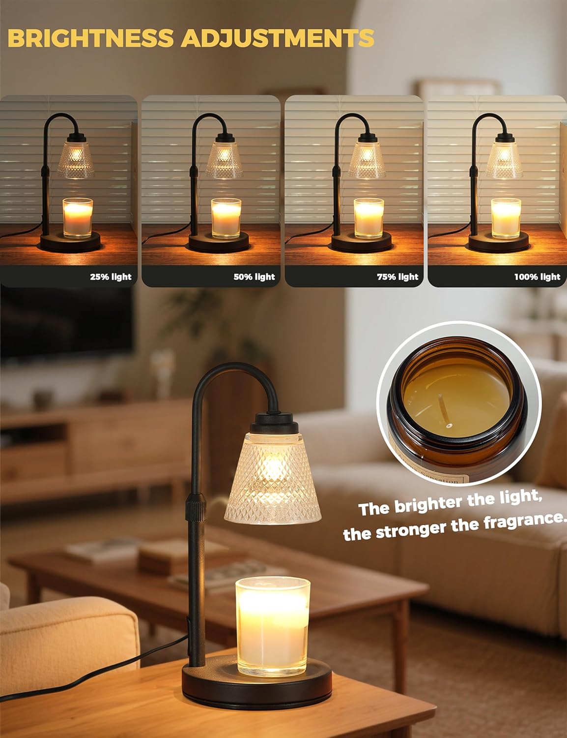 โคมไฟอุ่นเทียนพร้อมตัวตั้งเวลา - Holiday Candle Set บทวิจารณ์และราคา