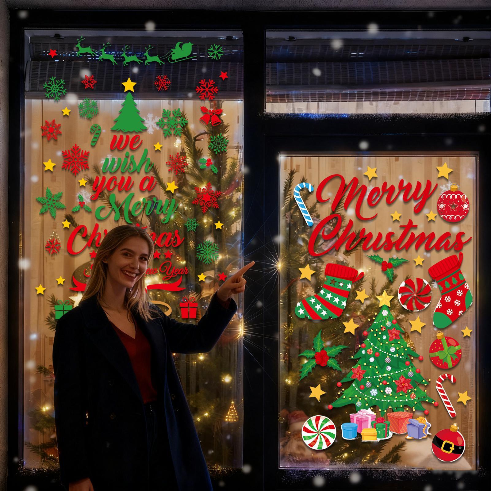 สติกเกอร์ติดผนังลายคริสต์มาส 3 - Snowflake Window Decal บทวิจารณ์และราคา