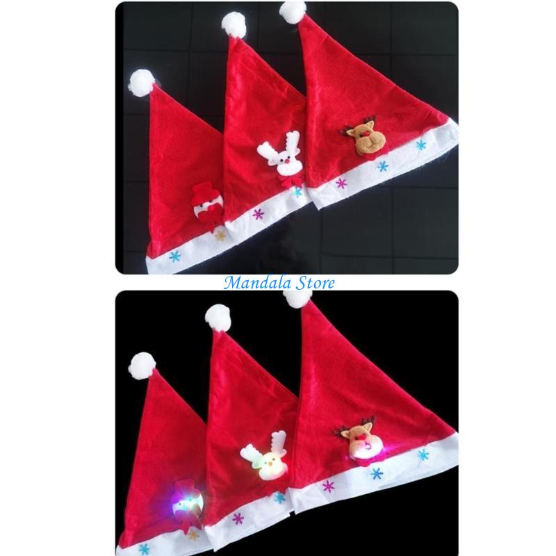 U2JC หมวกคริสต์มาสผู้ใหญ่ LED  - Santa Hat Plush บทวิจารณ์และราคา