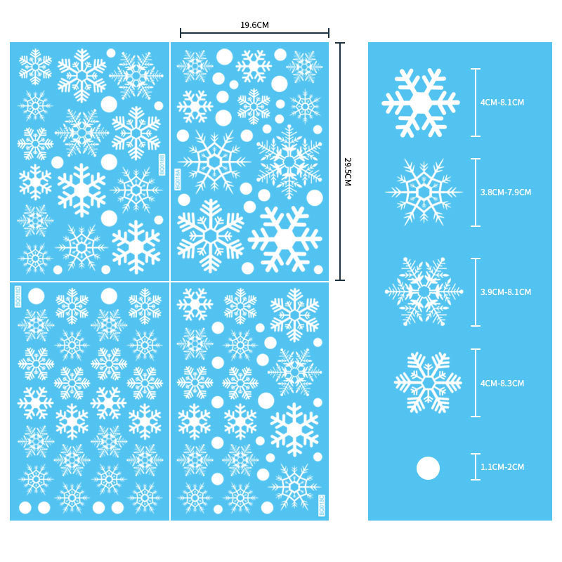 สติกเกอร์ติดกระจก PVC ลายคริสต - Snowflake Window Decal บทวิจารณ์และราคา