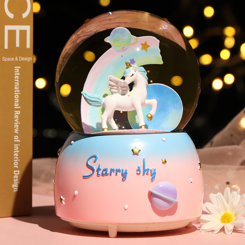 ใหม่คริสตัลบอลเพลงกล่องสาวหัวใ - Snow Globe Musical บทวิจารณ์และราคา